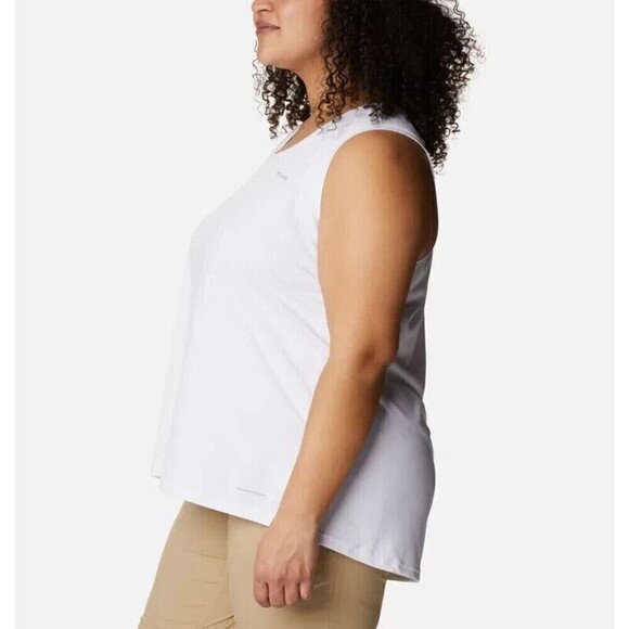 Columbia Women's Hike Performance Tank Top City White Size X Small - Picture 3 of 5